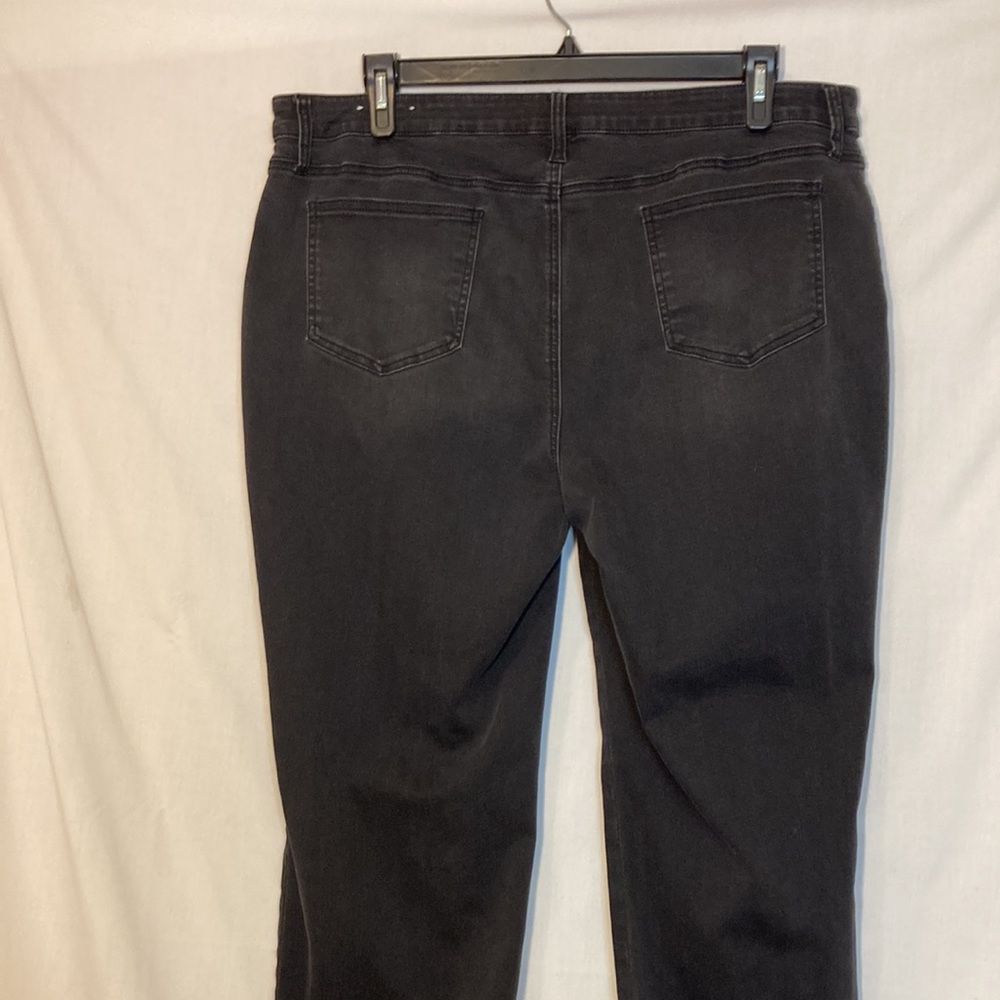 Chico's Black Boyfriend Jeans with Silver Embellishments - Picture 8 of 13